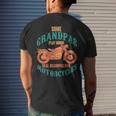 Some Grandpas Play Bingo Real Grandpas Ride Motorcycle Biker Men's Crewneck Short Sleeve Back Print T-shirt Gifts for Him