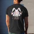 Sport Bunny Baseball Easter Day Egg Rabbit Baseball Ears Men's Back Print T-shirt Gifts for Him