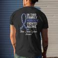 Stevens Johnson Syndrome Awareness Nobody Fights Alone Men's T-shirt Back Print Gifts for Him