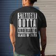 Straight Outta Kindergarten Class Of 2023 Graduation Mens Back Print T-shirt Gifts for Him