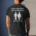 Straight Pride Proud To Be StraightIm Not Gay Men's T-shirt Back Print Gifts for Him