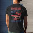 Submariner Submarines Veteran Proud Dad Of A Navy Submariner Gift For Mens Mens Back Print T-shirt Gifts for Him