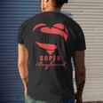 Super Boyfriend SuperheroGift Mother Father Day Mens Back Print T-shirt Gifts for Him