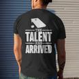 The Talent Has Arrived Cornhole Men Cornhole Grandpa Men's Back Print T-shirt Gifts for Him