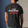 Team Foster Lifetime Member Surname Last Name Mens Back Print T-shirt Gifts for Him