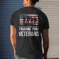 Thank You Military Veterans Veterans Day Mens Back Print T-shirt Gifts for Him