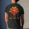 Thanksgiving Happy Turkey Day Fall Season Happy Thanksgiving Men's Back Print T-shirt Gifts for Him Thanksgiving Happy Turkey Day Fall Season Happy Thanksgiving Men's Back Print T-shirt Gifts for Him