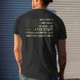 Thats What I Do I Fix Stuff And I Build Things Saying Men's Back Print T-shirt Gifts for Him