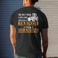 Mens Only Thing I Love More Than Being A Farmer Grandpa Men's T-shirt Back Print Gifts for Him
