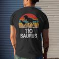Tiosaurus Funny Spanish Uncle Dinosaur Vintage Gift Gift For Mens Mens Back Print T-shirt Gifts for Him