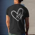 Titi Heart Minimalist Auntie Best Aunt Ever Gift Mens Back Print T-shirt Gifts for Him