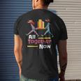 All Together Now Summer Reading Program 2023 Librarian Books Men's Back Print T-shirt Gifts for Him
