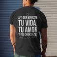 Tu Vida Tu Amor Tus Chanclazos Regalo Para Mama Navidad Men's Back Print T-shirt Gifts for Him