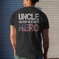 Uncle Godfather Hero Best Uncle Men's Back Print T-shirt Gifts for Him