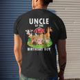 Uncle Of The Birthday Boy Farm Animals Matching Farm Theme Gift For Mens Mens Back Print T-shirt Gifts for Him