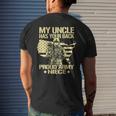 My Uncle Has Your Back - Patriotic Proud Army Niece Men's T-shirt Back Print Gifts for Him
