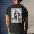 Uncle Sam I Want You For Us Army Vintage Poster Mens Back Print T-shirt Gifts for Him