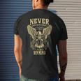 Never Underestimate The Power Of Binning Personalized Last Name Men's T-shirt Back Print Gifts for Him