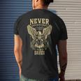Never Underestimate The Power Of Davies Personalized Last Name Men's T-shirt Back Print Gifts for Him
