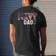 United States Vintage Navy With American Flag For Dad Men's T-shirt Back Print Gifts for Him