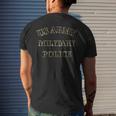 Us Army Military Police Veteran Law Enforcement Retirement Mens Back Print T-shirt Gifts for Him