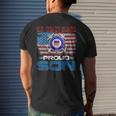 US Coast Guard Proud Son With American Flag Men's T-shirt Back Print Gifts for Him