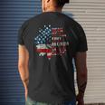 Us Flag Sunflower Home Of The Free Because Of The Brave Mens Back Print T-shirt Gifts for Him