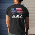 Us Navy Submarine Service Us Navy Veteran Gift Mens Back Print T-shirt Gifts for Him