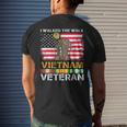 Us Veterans Day Us Army Vietnam Veteran Usa Flag Vietnam Vet Men's T-shirt Back Print Gifts for Him