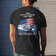 Uss Jack H Lucas Ddg-125 Destroyer Ship Usa Flag Veteran Day Men's T-shirt Back Print Gifts for Him