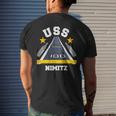 Uss Nimitz Aircraft Carrier Military Veteran Men's T-shirt Back Print Gifts for Him