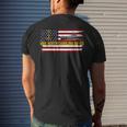 Uss North Carolina Bb-55 Ww2 Battleship Warship Veteran Dad Men's T-shirt Back Print Gifts for Him