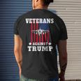Veterans Against Trump Anti Trump Military Gifts Mens Back Print T-shirt Gifts for Him