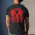 Mens Vintage Albanian Dad Albania Flag Fathers Day Men's T-shirt Back Print Gifts for Him