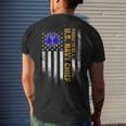 Vintage American Flag Proud To Be A Us Navy Chief Military Mens Back Print T-shirt Gifts for Him