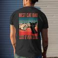Vintage Best Cat Dad Ever Bump Fit For Best Cat Dad Men's T-shirt Back Print Gifts for Him