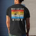 Vintage Best Cat Dad Ever Cat Dad Father Day V2 Men's T-shirt Back Print Gifts for Him