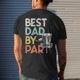 Mens Vintage Best Dad By Par - Disk Golf Dad Men's T-shirt Back Print Gifts for Him