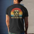 Vintage Best Dog Dad EverIrish Wolfhound Men's T-shirt Back Print Gifts for Him