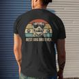 Mens Vintage Best Pitbull Dog Dad Ever Fathers Day Men's T-shirt Back Print Gifts for Him