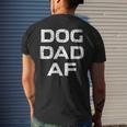 Vintage Dog Dad Af Mans Best Friend Men's Back Print T-shirt Gifts for Him