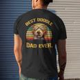 Vintage Goldendoodle Dad Best Doodle Dad Ever V2 Men's T-shirt Back Print Gifts for Him