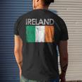 Vintage Ireland Irish Flag Pride Men's T-shirt Back Print Gifts for Him