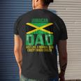 Mens Vintage Jamaican Dad Jamaica Flag For Fathers Day Men's T-shirt Back Print Gifts for Him