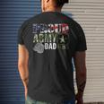 Vintage Proud Army Dad Camo With American Flag Men's T-shirt Back Print Gifts for Him