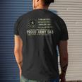 Vintage Proud Army Dad Camo American Flag Veteran Men's T-shirt Back Print Gifts for Him