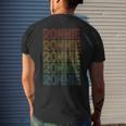 Vintage Ronnie Cool Name Birthday Men's T-shirt Back Print Gifts for Him