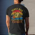 Vintage Scout Dad Except Way Cooler Normal Dad Fathers Day Men's T-shirt Back Print Gifts for Him