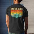 Mens Vintage Style Swimming Lover Swimmer Swim Dad Fathers Day Men's T-shirt Back Print Gifts for Him
