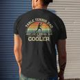 Vintage Table Tennis Dad Just Like A Normal Dad Only Cooler Men's Back Print T-shirt Gifts for Him